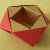 Origami Weihnachtsschale aus Kraftpapier